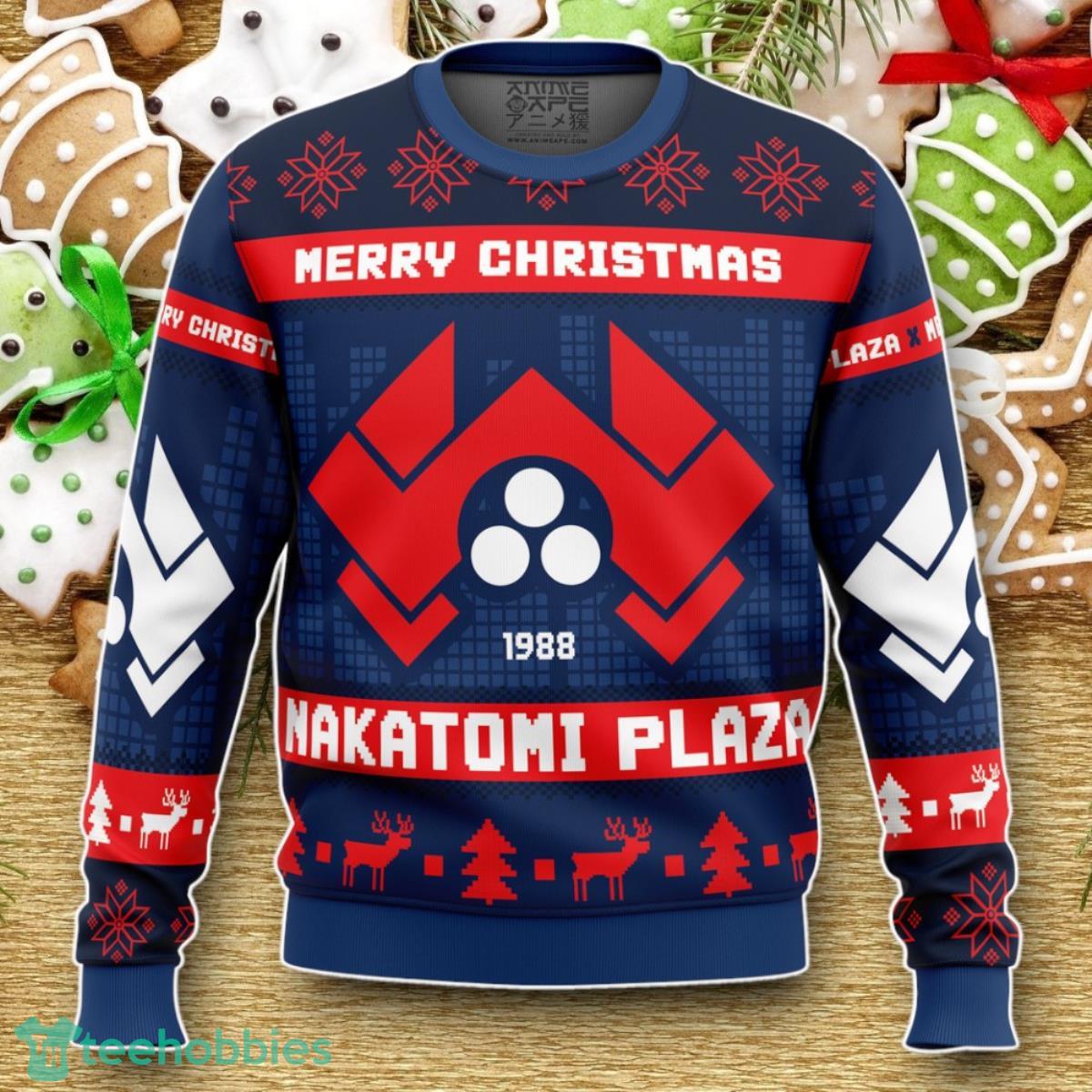 Nakatomi Plaza Die Hard Ugly Christmas Sweater Luxurious Gift For Loved Ones