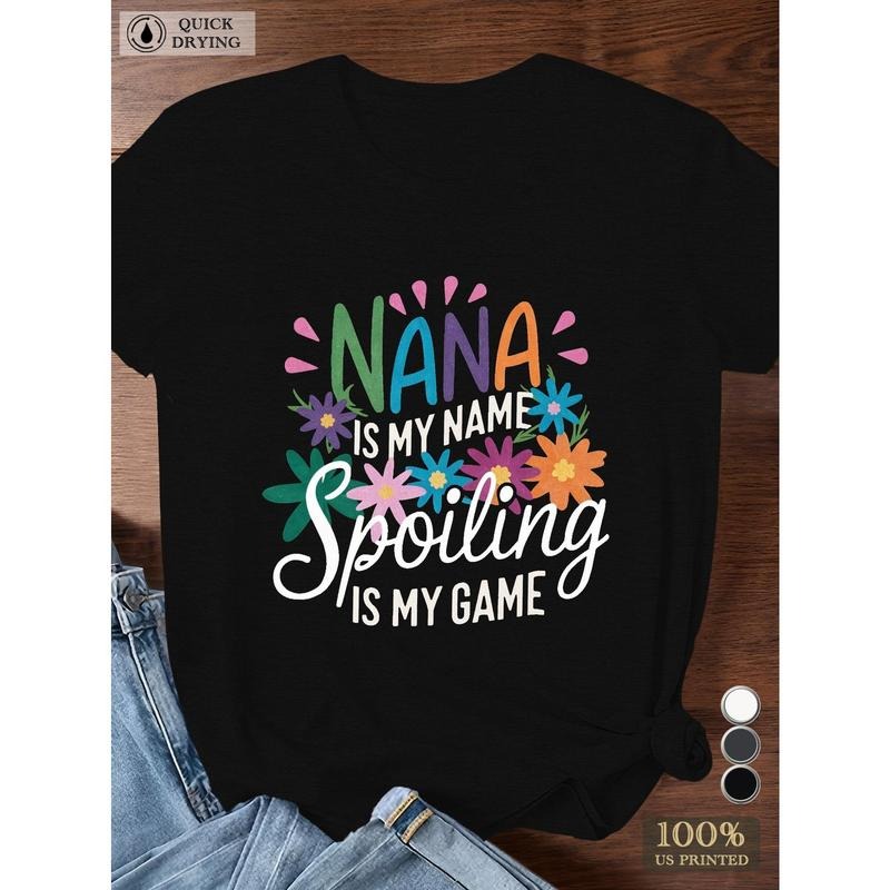 nana SPOILING Women'WB shield Plus Size Sports Short Sleeve T-Shirt Hoodie, Sweatshirt | DripVista.com