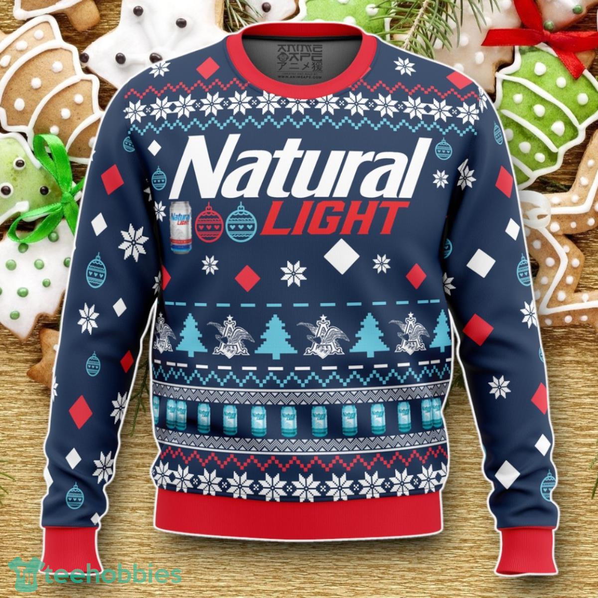Natural Light Beer Ugly Christmas Sweater Luxurious Gift For Loved Ones