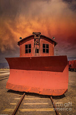 Nevada Northern Railroad Snowplow Print