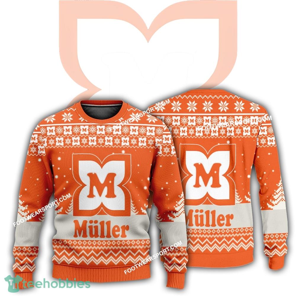 New Logo Müller Ornament Ugly Christmas 3D Sweater Gift For Adult