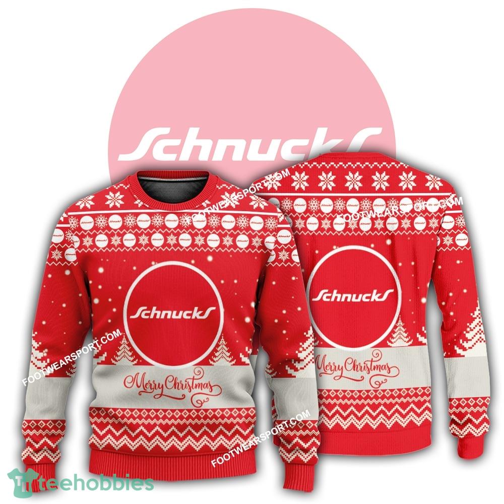 New Logo Schnucks Advent Knitted Christmas 3D Sweater Gift Holidays