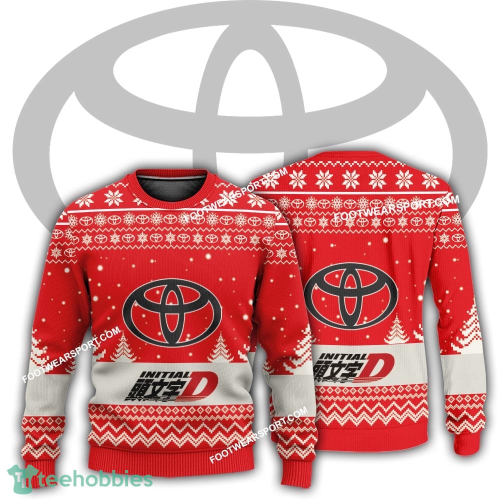 New Logo Toyota Initial D Car Racing Heater Ugly Christmas Sweater Gift For Adult
