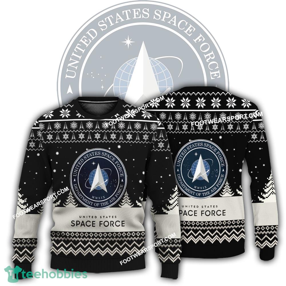 New Logo US Space Force Angelic Ugly Christmas Sweater AOP Gift Holidays