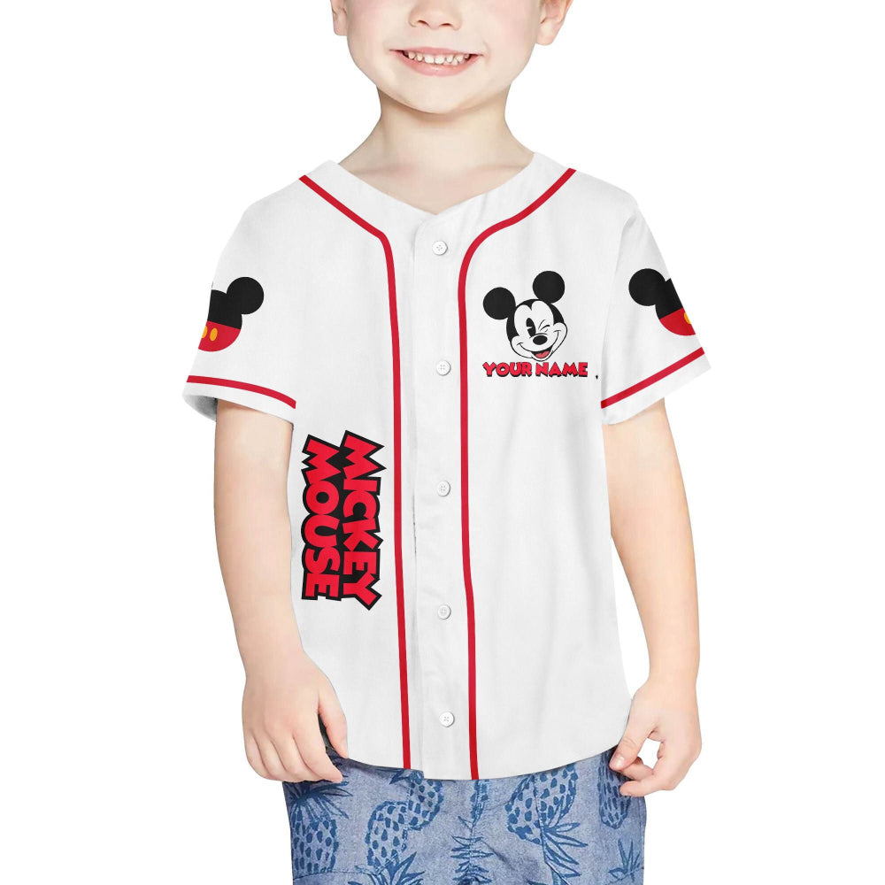 Get Your Personalized Baseball Jersey with Mickey Basketball Design - Customizable Sports Gear - Bafud