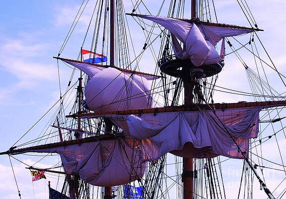Preparing To Sail Print