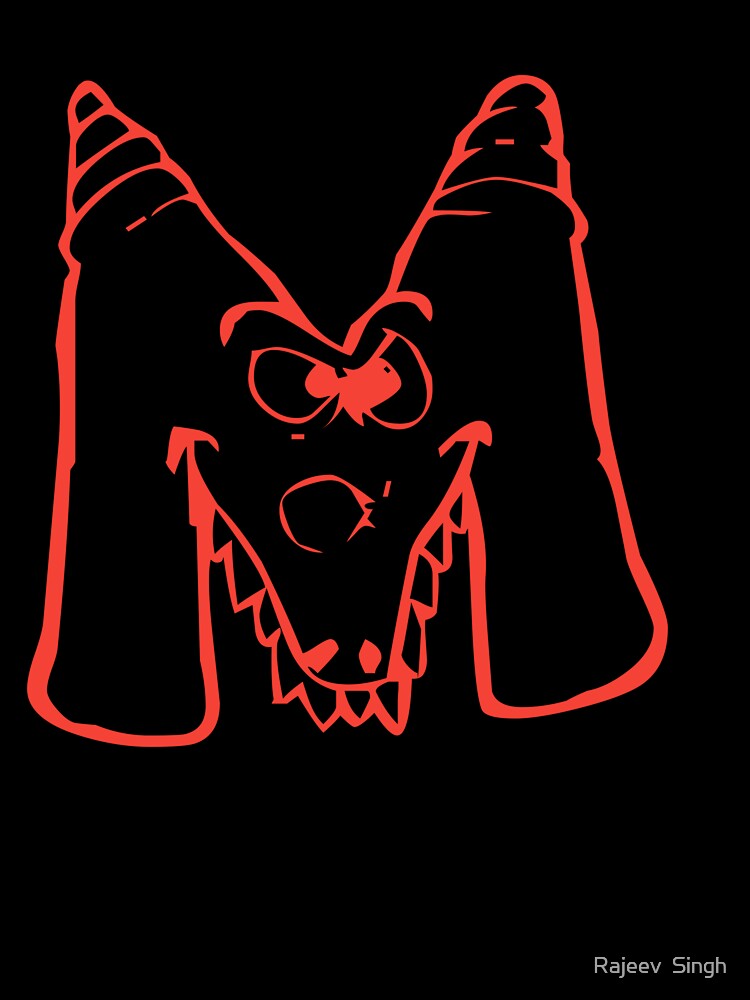Scary Initial Monogram M by Rajeev  Singh