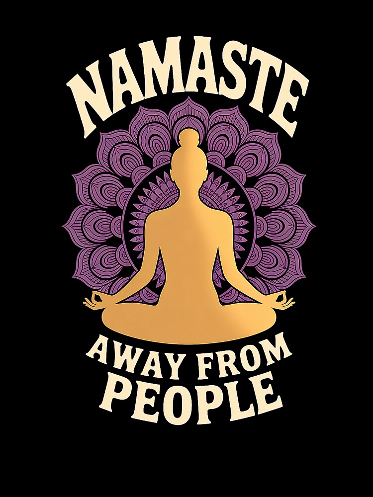 Funny Yoga Gift - Retro Zen Badge by EverydayThreadz