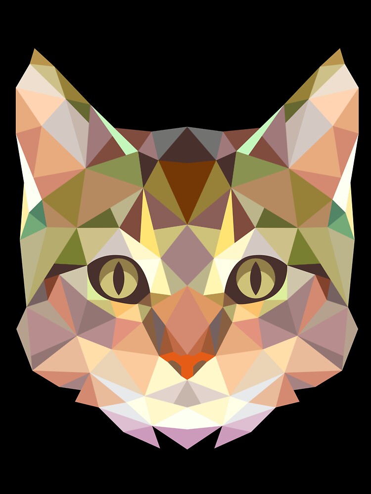 Polygon Cat T-Shirt by AllStarMerch