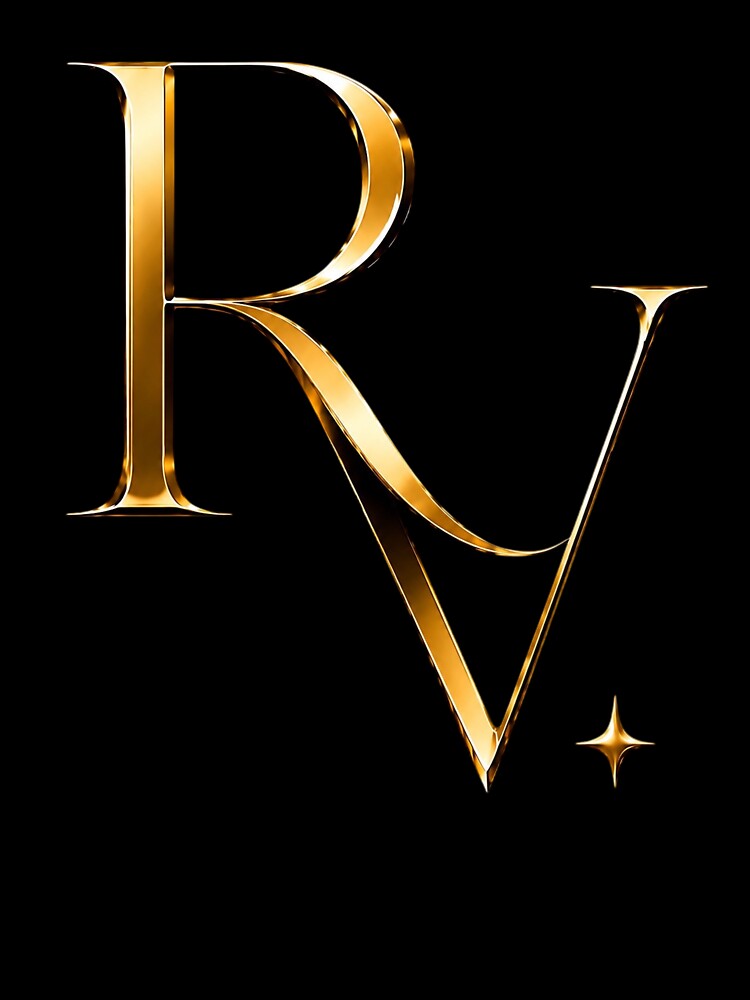 Premium Gold RV Initials by Richio Vonte’