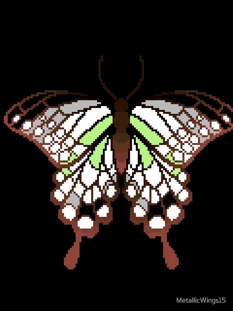 Agender Pride Butterfly by MetallicWings15