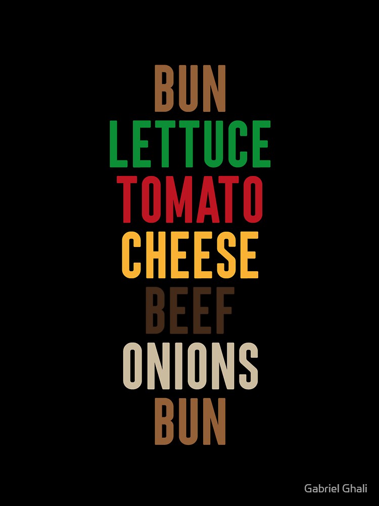 Burger Type by Gabriel Ghali