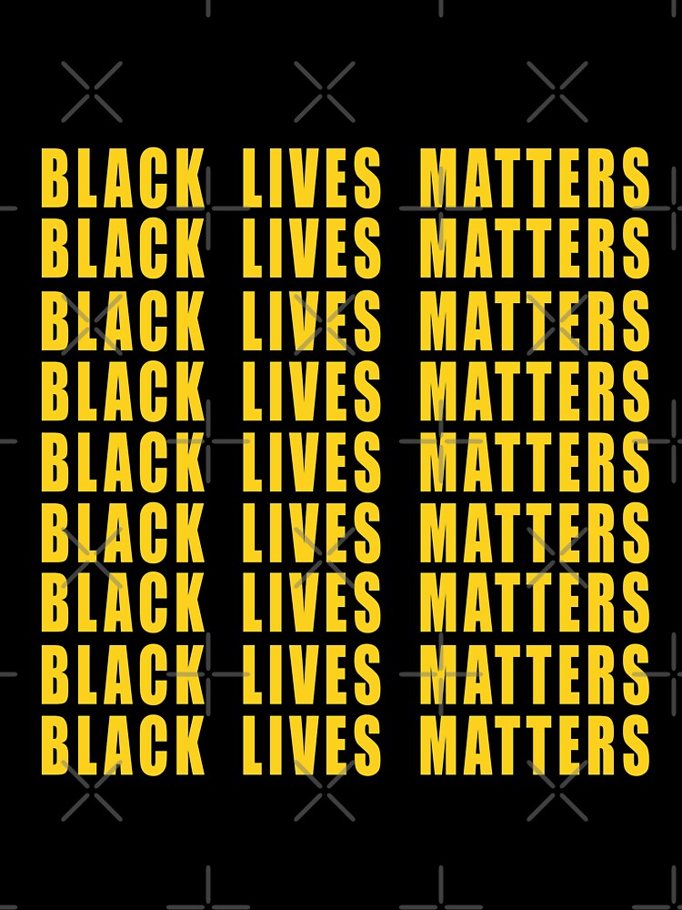 BLACK LIVES MATTER Bold Slim Fit T-Shirt by ManalBai