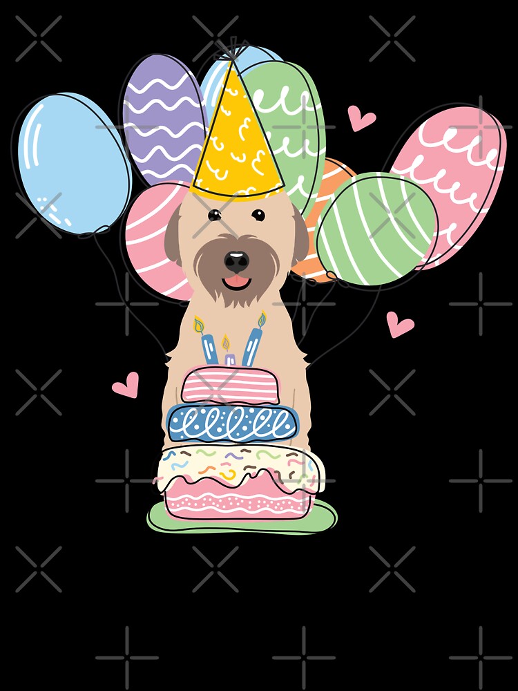 Soft Coated Wheaten Terrier Dog Birthday Party 1 by Lulupainting