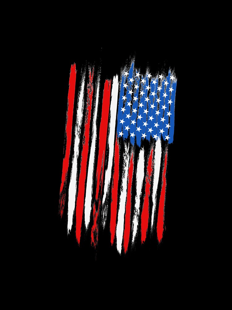 Distressed USA Flag Design T-Shirt For Men and Women by AllStarMerch