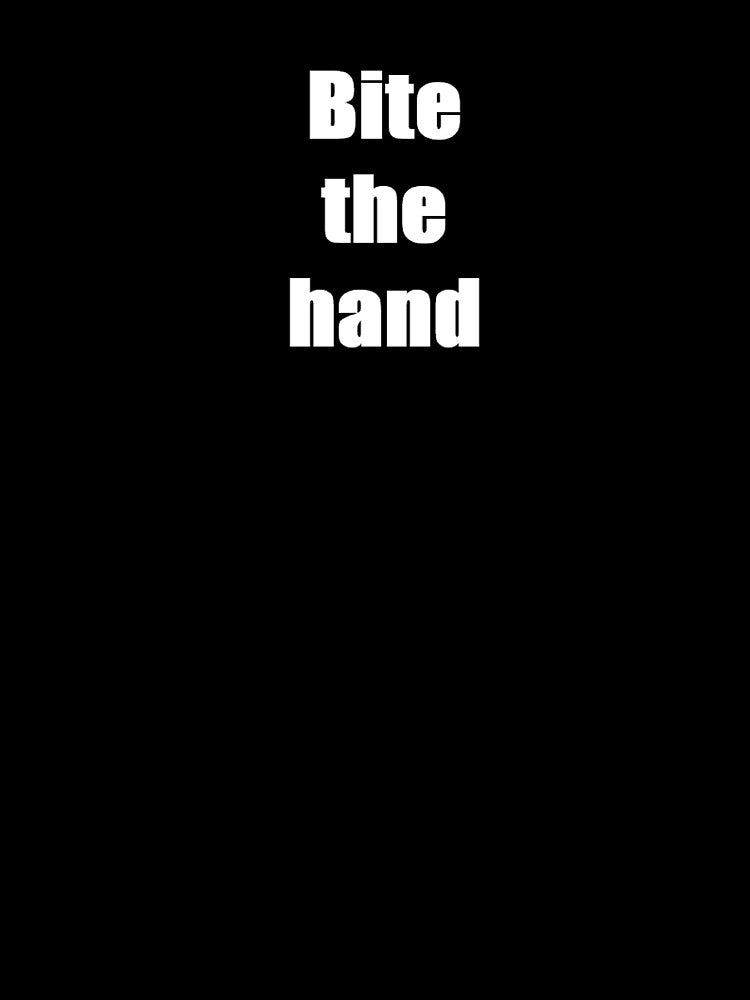 bite the hand white on black by hostilis res publica