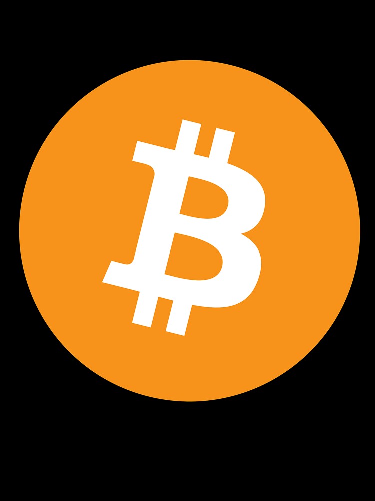 Bitcoin Official Logo Large Long Sleeve T-Shirt by Rainwater Merch
