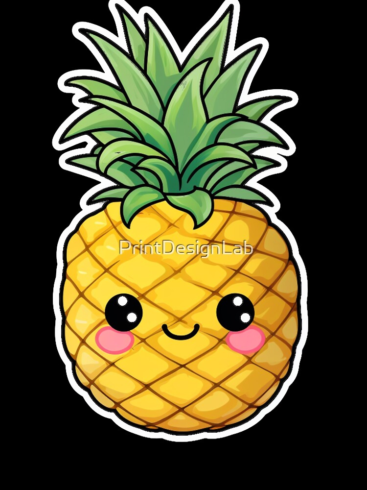 Cute simple Pineapple by PrintDesignLab