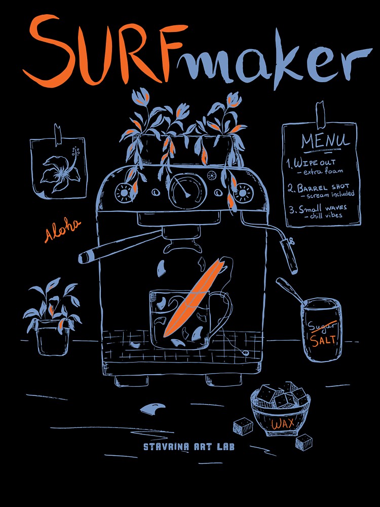 Surf Maker Coffee Machine by Stavrina_Art_Lab