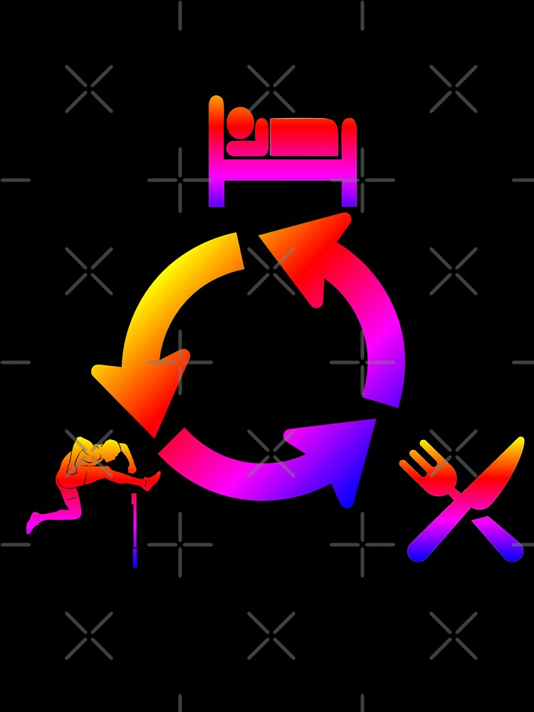 Eat Sleep Hurdles Repeat by smartness-shop