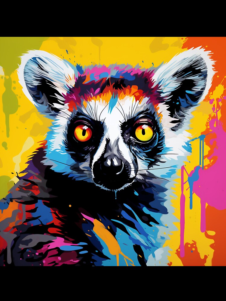 Lemur Pop Art 2 by AstroRisq