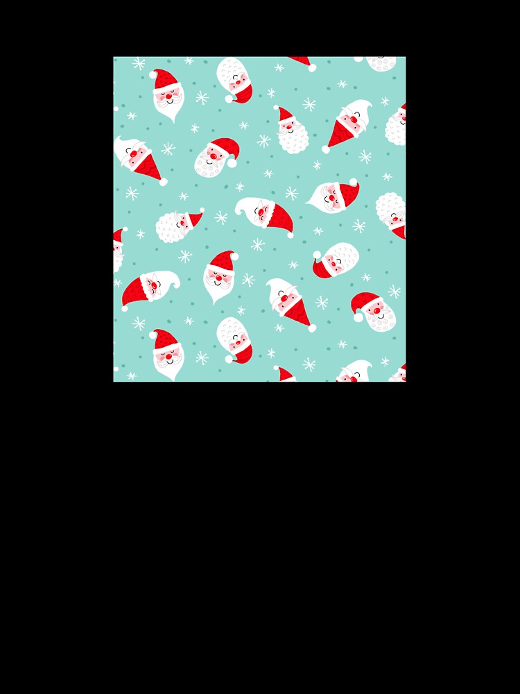 Novelty santa heads print by Cheekyleopard
