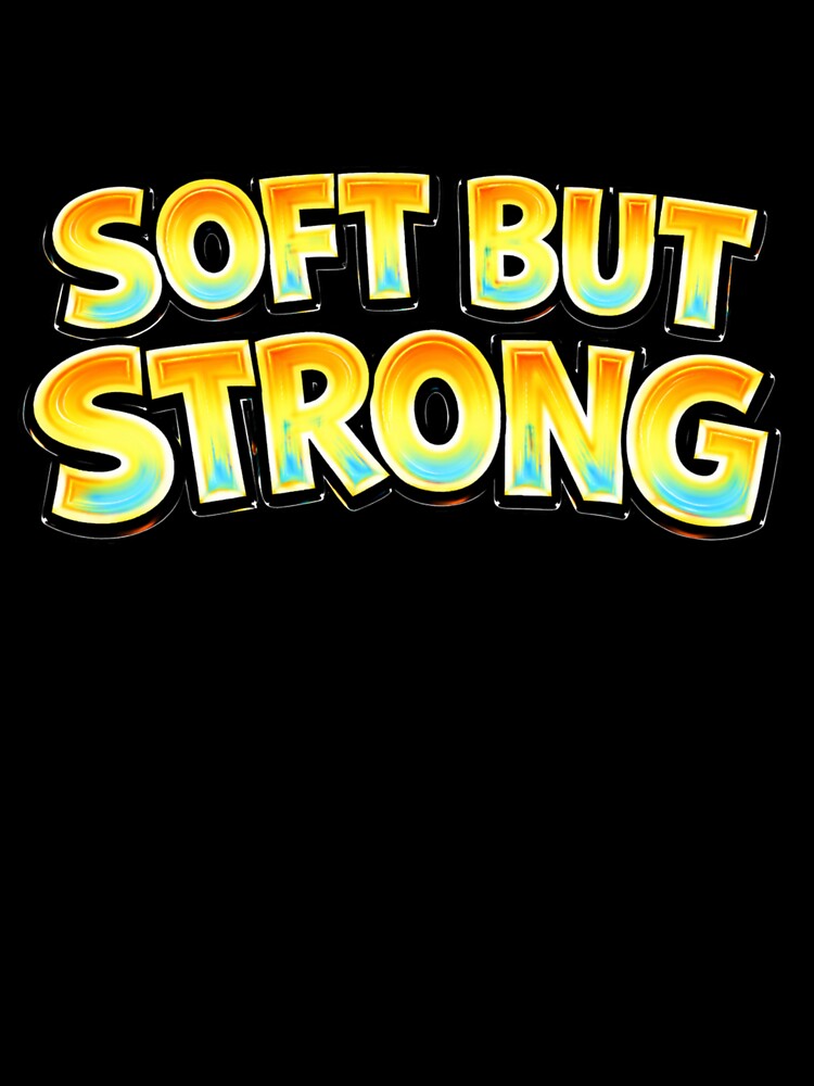 SOFT BUT STRONG – hand drawn childlike typography by Mac Sketches
