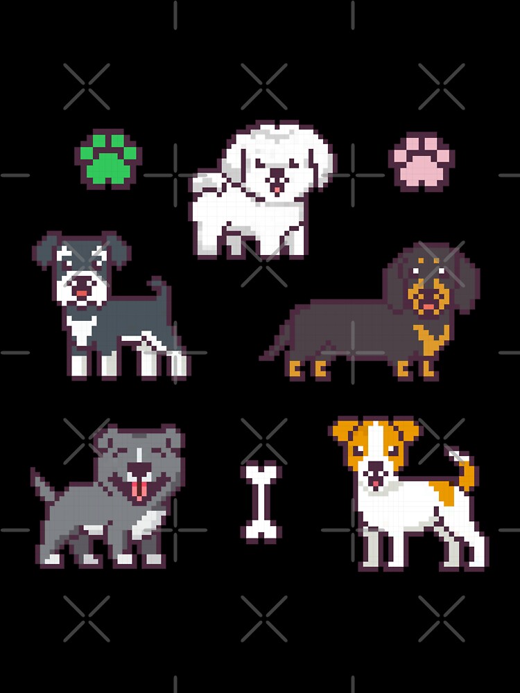 Pixel Art Dog Sticker Set 2 by uxcomshop