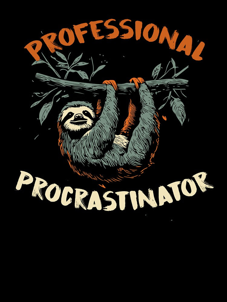 Sloth Professional Procrastinator Funny by Slavic1991