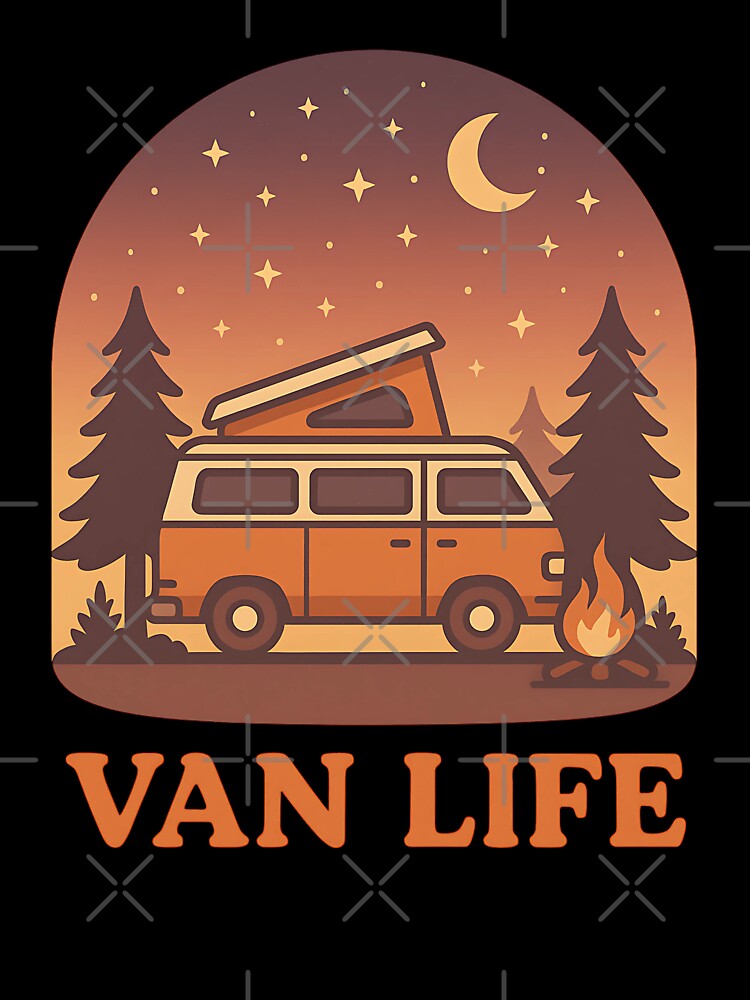 Van Life Adventure - Retro Camper Van Road-Trip by stylishdzign