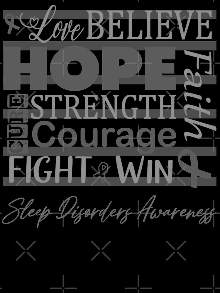 Love Believe Hope Sleep Disorders Awareness by largellie