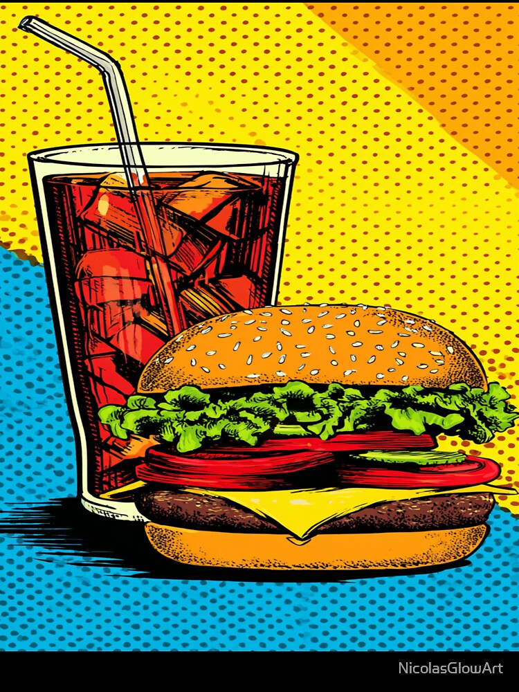 Pop Art Fast Food by NicolasGlowArt
