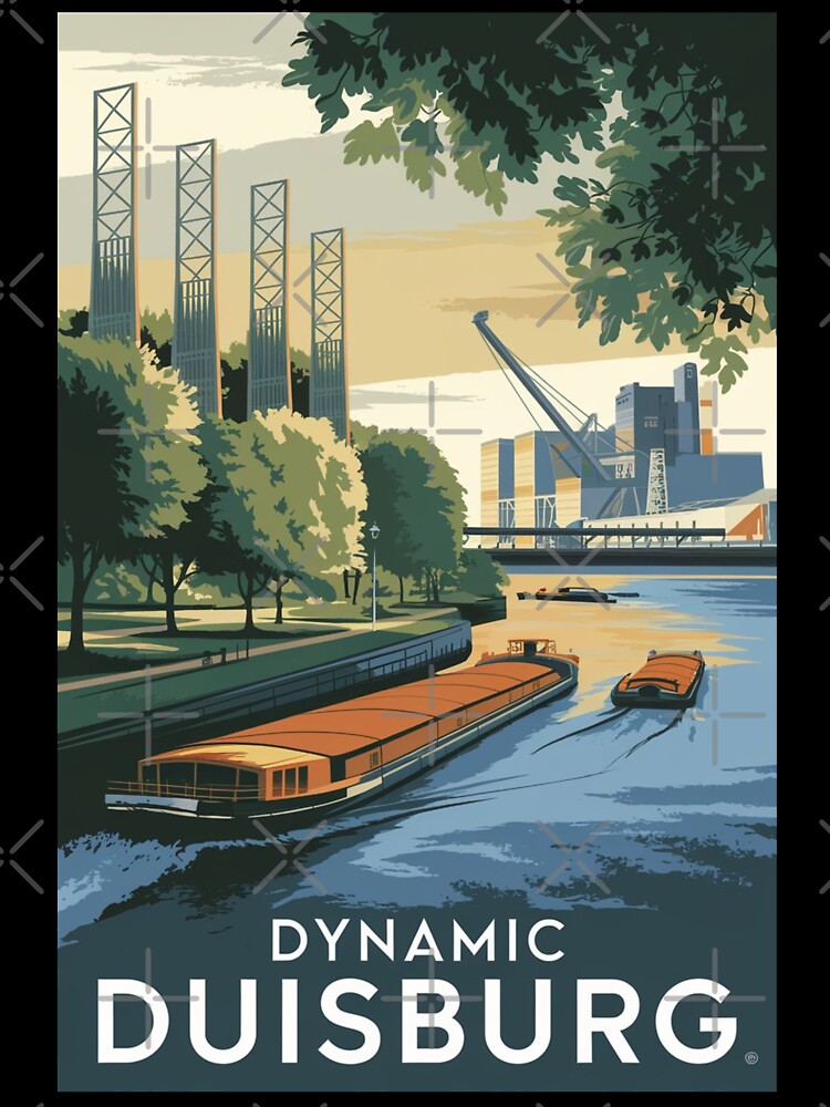 Duisburg Vintage Travel Poster by TravelerRat
