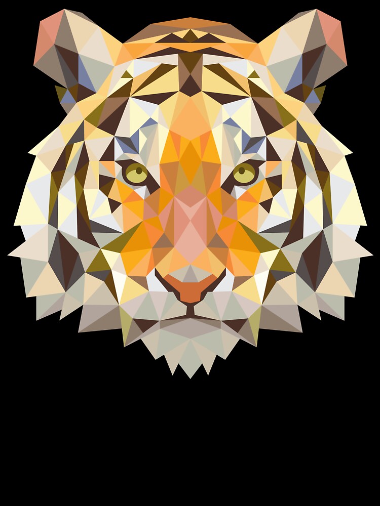 Tiger Head Triangle by Fairyjam