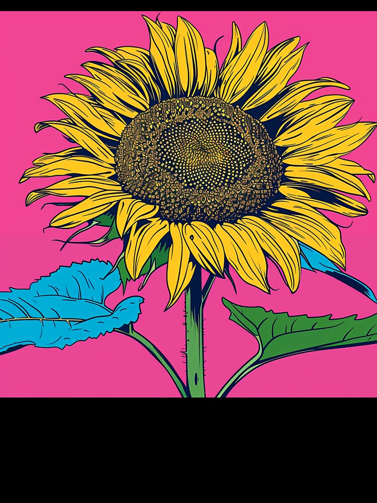 Sunflower Pop Art 8 by AstroRisq