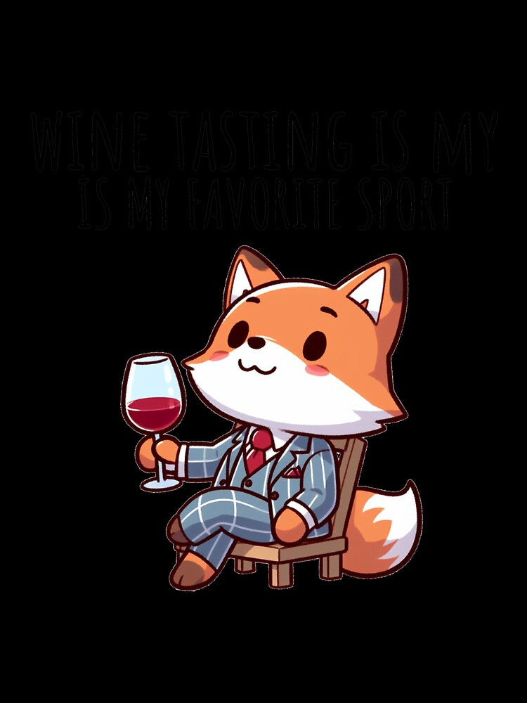 Wine Tasting Fox by LemuellTrends