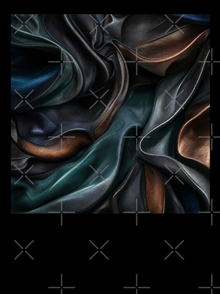 Dark Metallic Abstract Fabric Folds Texture by frumixart