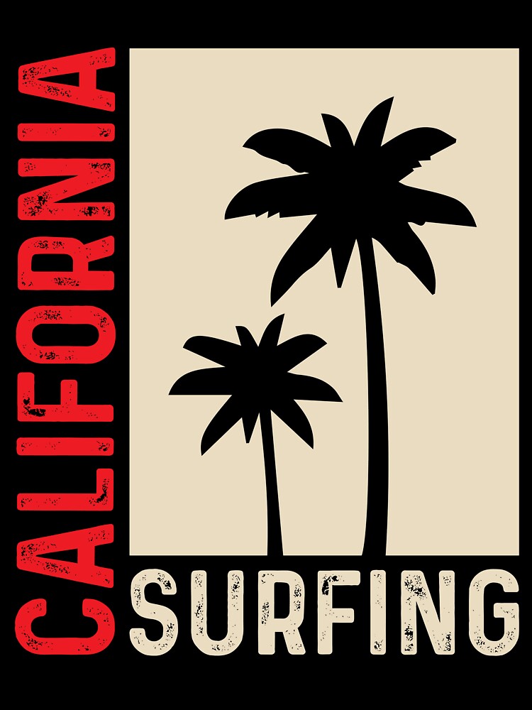 California Surfing Shirt Retro Vintage California Surfing by lou731