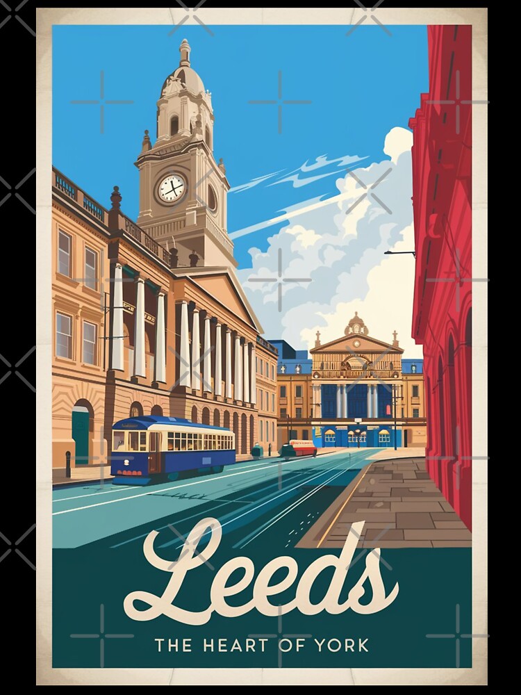 Leeds Vintage Travel Poster by TravelerRat