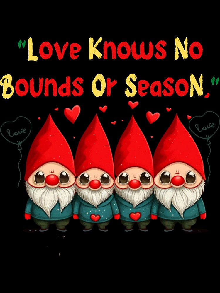 valentines day Cute Three Gnomes Love Hearts T-Shirt by Zirari242