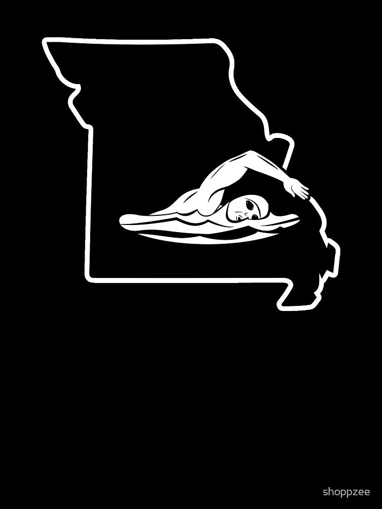Swim Gear Missouri T Shirts For Swimmers by shoppzee