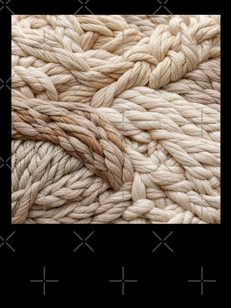Macro Rustic Cotton Rope Pattern by frumixart