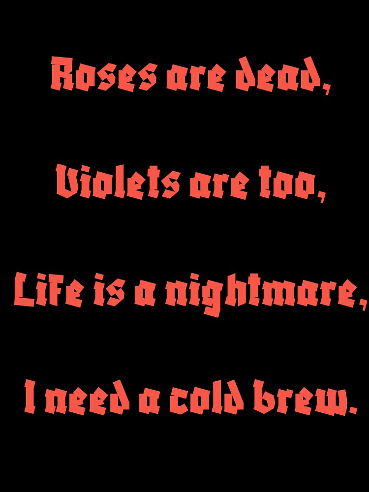 Roses are Dead by Hook, Yarn & Anchor