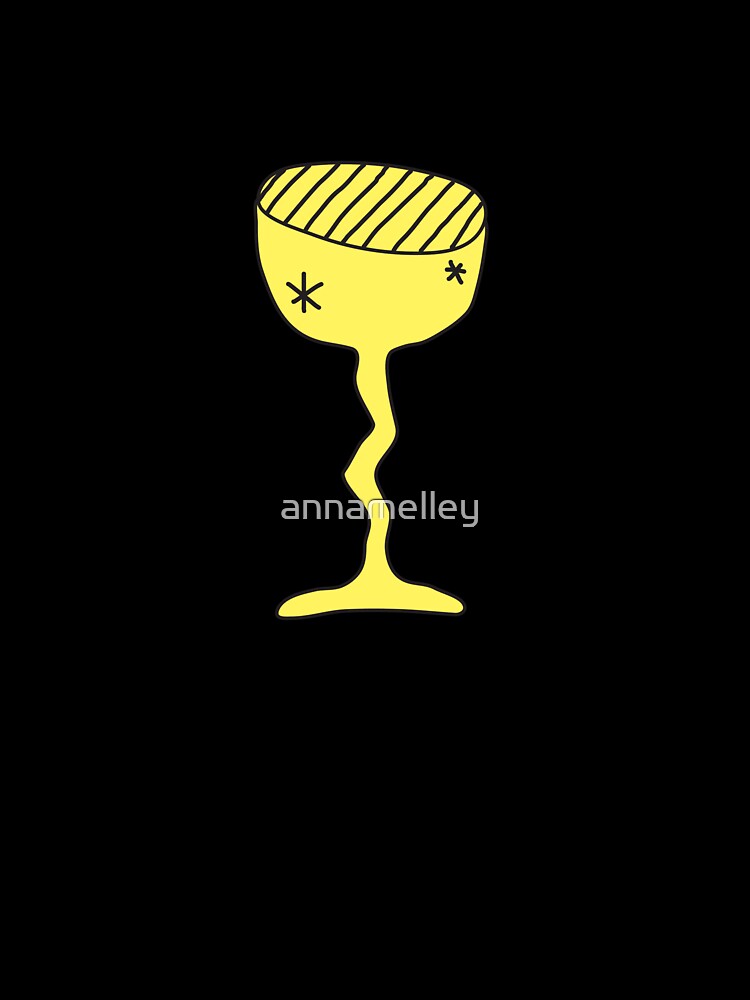 Yellow Wine Glass by annamelley