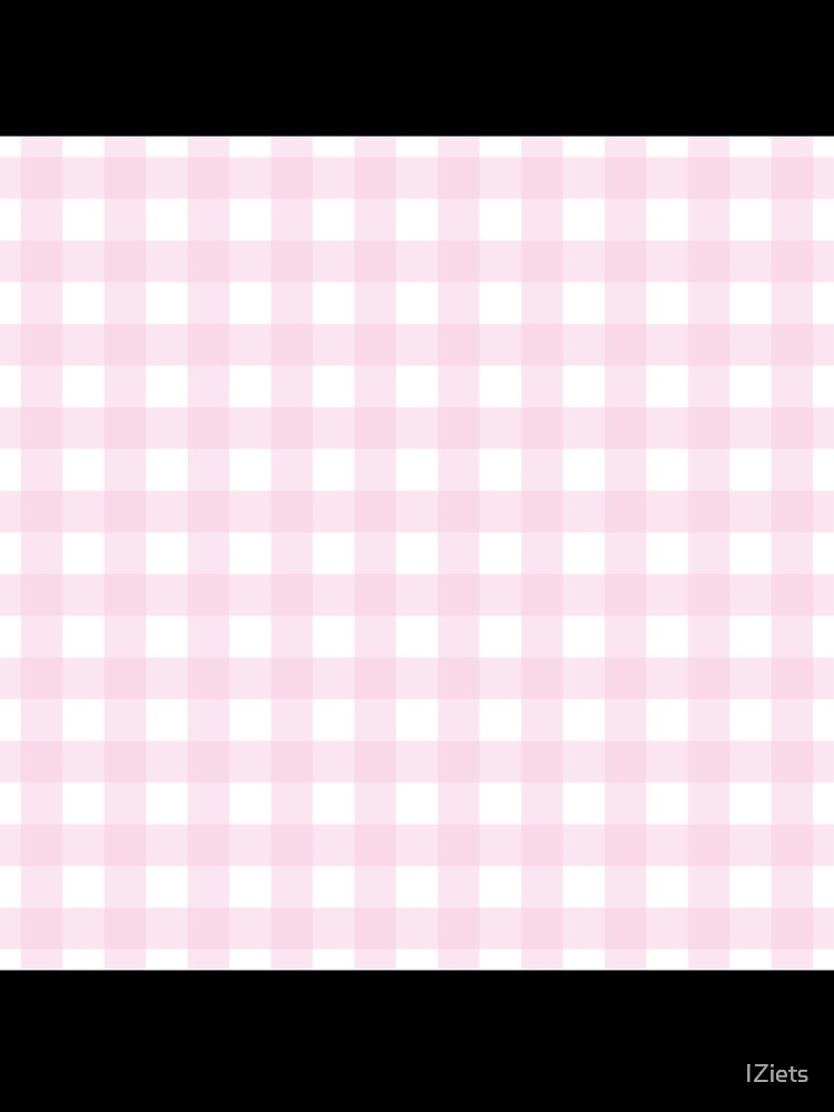 Soft Pink And White Stripe Check Plaid Pattern by IZiets