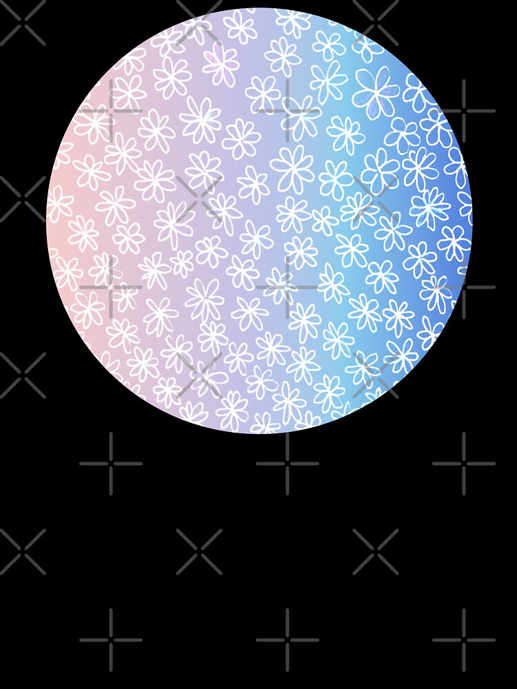 floral and glamour circle pattern | soft purple floral pattern by lausn