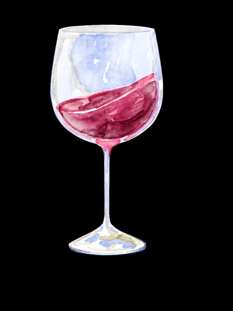 glass of red wine by artbyrosse