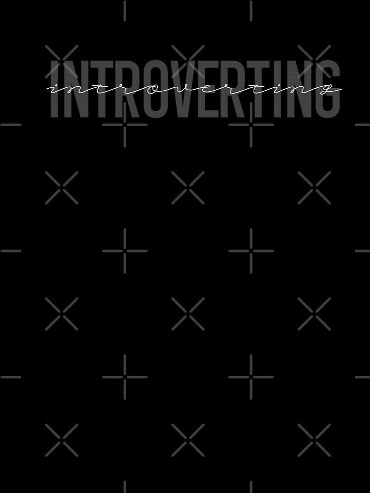 Minimal Typography tshirt for Introverts by Threadnovax