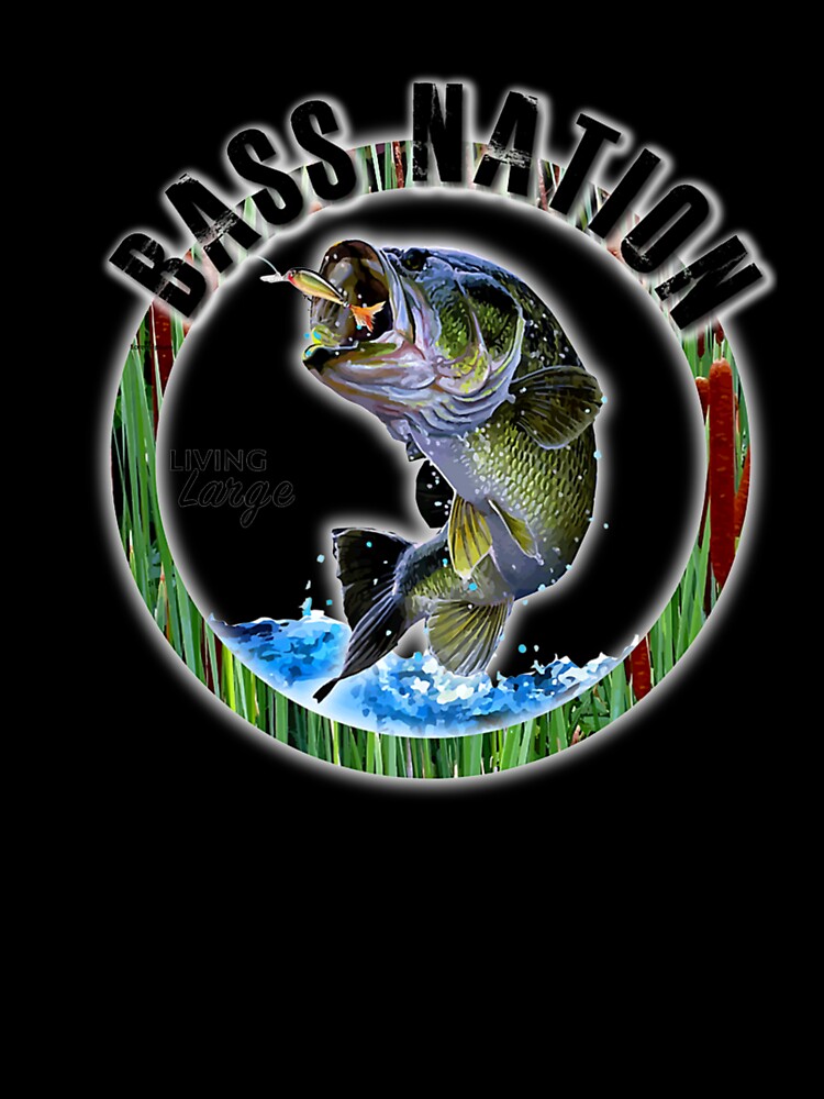 Bass Nation Bass Fishing tshirt Premium by Montecinostamps