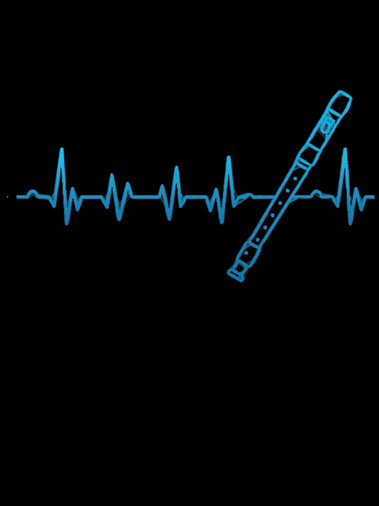 Music Notes Flute Lovers Premium by BeolaaPerson